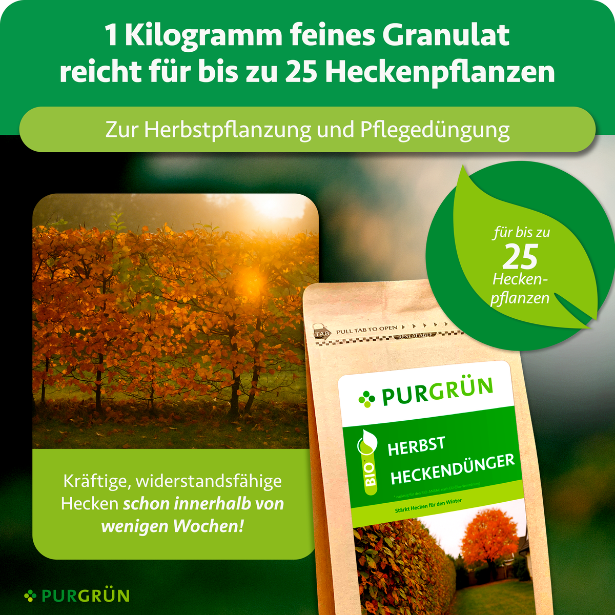 Bio-Herbst-Heckendünger