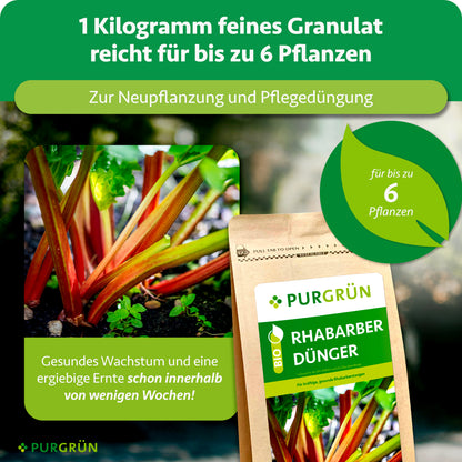 1 kg feines Granulat reicht für bis zu 6 Pflanzen und eignet sich zur Neupflanzung sowie Pflegedüngung. Gesundes Wachstum und eine ergiebige Ernte werden innerhalb weniger Wochen versprochen.