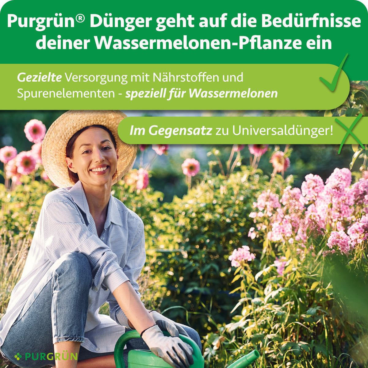 Speziell für Wassermelonen: gezielte Versorgung mit Nährstoffen und Spurenelementen statt Universaldünger.