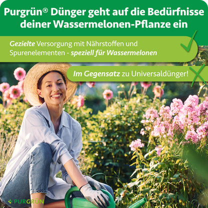 Speziell für Wassermelonen: gezielte Versorgung mit Nährstoffen und Spurenelementen statt Universaldünger.