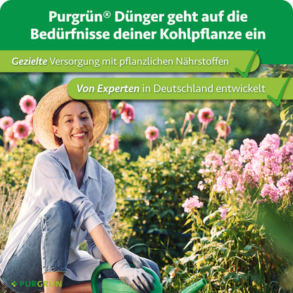 Purgrün Bio-Kohl-Dünger: gezielte Versorgung mit pflanzlichen Nährstoffen, von Experten in Deutschland entwickelt.