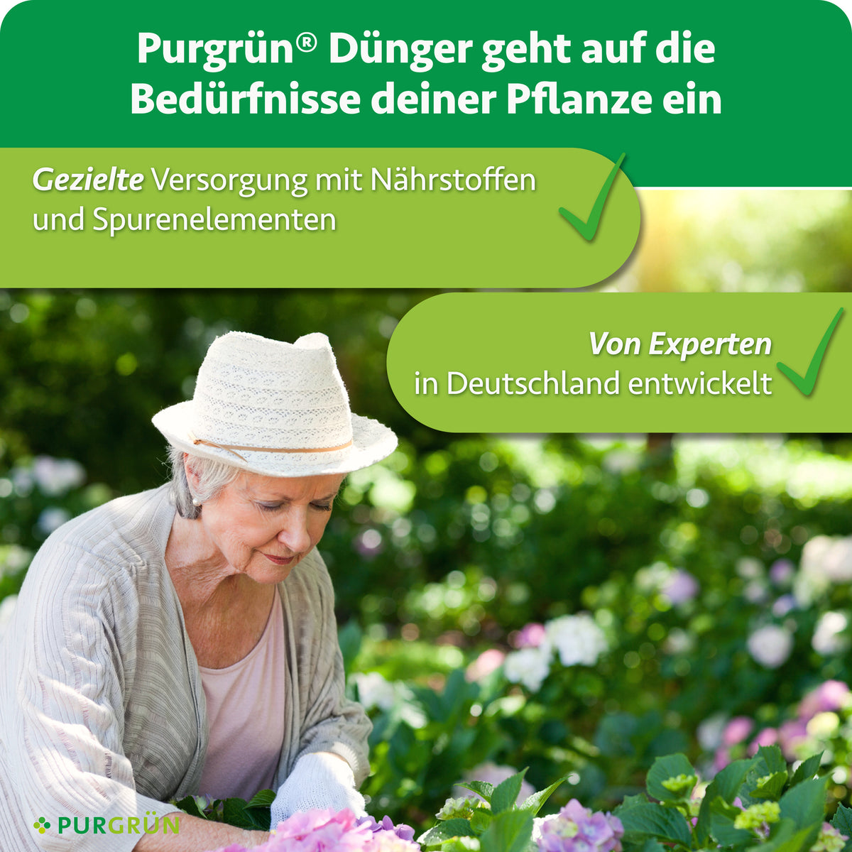 Purgrün Hydroponik-Dünger: gezielte Versorgung mit Nährstoffen und Spurenelementen, von Experten in Deutschland entwickelt.
